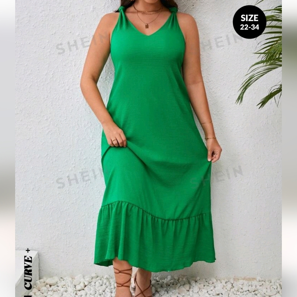 Green Tank Maxi Dress